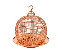 Petite cage d'oiseau portable, boîte de voyage, Cage à oiseaux sphérique de style européen avec plateau, décoration de cage à oiseaux, cage ornementale, petite cage à oiseaux for perroquet, cage à per