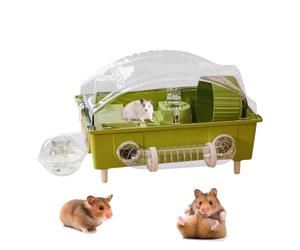 Petite cage pour hamster - Cage pour maison pour animaux de compagnie 45 x 28 x 30 cm | Habitats de ventilation pour animaux de compagnie, hérisson, chinchilla, lapin, gerbe nain, hamster, furet de
