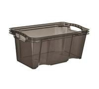 Petite Caisse de rangement transparente empilable 6,5 litres