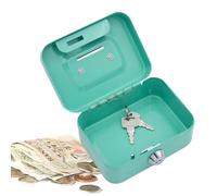 Petite caisse de sécurité - Mini caisse de monnaie en métal - sûre pour l'argent - en métal portable pour