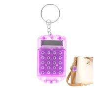 Petite Calculatrice, Calculatrice pour, Calculatrice électronique de Porte-clés de Poche, Calculatrice à Chiffres Couleur Bonbon, Calculatrice de Porte-clés Mignonne et Fonctionnelle