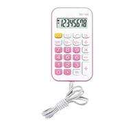 Petite Calculatrice, Mini Calculatrice de Poche de Calculatrice Calculatrice Calculatrice de Calculatrice calculateur de Base calculateur de Base avec Corde pour Les élèves (Pinkish)