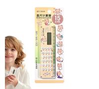 Petite calculatrice portable, calculatrice mignonne pour l'école, calculatrice de règle numérique multifonctionnelle - Calculatrice d'ordinateur portable mignonne, calculatrice de lumière pour l'école