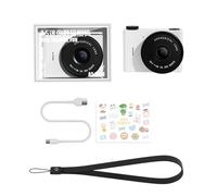 Petite caméra 720p Enregistreur vidéo numérique Caméscope numérique 1,54" Écran LCD Double objectif Portable Petit pour Voyage/Vlog Portable Format de poche