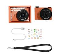 Petite caméra 720p Enregistreur vidéo numérique Caméscope numérique 1,54" Écran LCD Double objectif Portable Petit pour Voyage/Vlog Léger pour l'extérieur