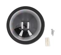 Petite caméra de sécurité factice Noire avec lumière LED Clignotante - Moniteur de Surveillance réaliste en Forme de Demi-Boule pour la Maison, Le Bureau, Le Magasin, Dissuasion