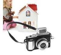 Petite caméra rétro : appareils photo vintage portables, échelle Tiny Vintage Camera Model Decoration | Appareil photo SLR miniature de maison poupée multifonction, appareil photo instantané ancien