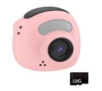 Petite caméra rose pour adolescents et enfants 480P 1080P Enregistrement de plusieurs sept plans denses Vie scolaire Documentation Petit appareil photo numérique pour enfants Rose