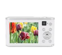 Petite Caméra Vidéo Numérique Portable, Appareil Photo Numérique 4K, Interface de Type C, Fonction de Pause d'écran IPS de 2,8 Pouces pour la Photographie (White)