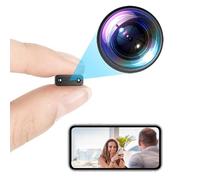 Petite Caméra WiFi sans Fil, Caméras de sécurité Espion Cachées HD 1080P, Mini Caméra Nounou pour Chien et bébé avec Vision Nocturne, Détection du Corps Humain, pour Intérieur et