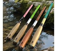 Petite canne à pêche pour la pêche en extérieur de petits poissons, de crevettes, de marmoreaux, canne à pêche en ruisseau, canne à pêche pour enfants, vente en gros D