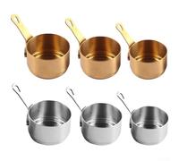 Petite casserole à sauce, casserole à lait en acier inoxydable, 100 ml pour réchauffer le lait, cuire des nouilles à porridge (doré (100 ml)