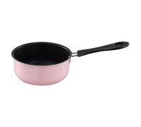Petite casserole à soupe avec longue poignée pour camping-car, voyage, cuisine - Rose