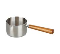 Petite casserole chauffante pour beurre de barista, 80 ml, argent