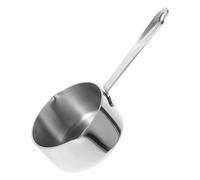 Petite Casserole Verseuse en Acier Inoxydable 350ml Multifonction | Design Compact, Poignée Ergonomique et Prise Sûre, Cuisine Extérieure et Petites Cuisines, Couleur Argenté