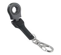Petite clé à cliquet légère de 10 mm, porte-clés de réparation à 180 degrés pour meubles d'extérieur avec transport à plus degrés (noir)