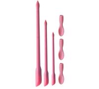 Petite collection Cream Retriever - Mini baguete à double extrémité, ensemble d'accessoires de soins de la peau lavables, gadget fin avec bord doux, aide pour les pots de bouteilles | Espaces de