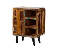 Petite Commode 70x44 Bois de récupération laqué Multicolore Sixties #103