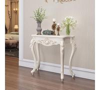 Petite console blanche, table d'entrée en bois manufacturé, armoire murale décorative en bois de cerisier nordique, convient pour porche, salon, chambre à coucher(Gold,70x34x86cm/27.6x13.4x34in)