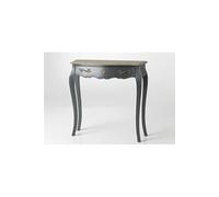 Petite console grise 1 tiroir Murano 80x25 Chêne - Amadeus - Gris - Bois