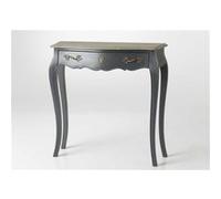 Petite console grise 1 tiroir Murano 80x25 Chêne - Amadeus - Gris - Bois Gris G