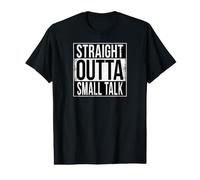 Petite Conversation Droite T-Shirt Graphique avec Valeur