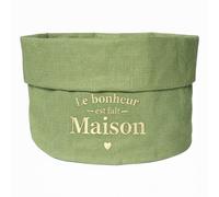 Petite Corbeille À Pain Pailletée Brodée Le Bonheur Est Fait Mai