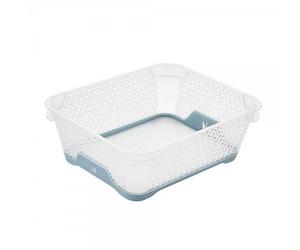 Petite Corbeille de rangement A6 anti adhérente - Bleu