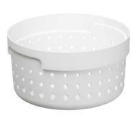 Petite corbeille de rangement ronde élégante - Blanc