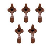 Petite Croix en Bois Anti Stress,Gadget Cœur Réconfortant en Bois de Poche - 5 Pièces Christian Pâques Attrayant Prière Anti-Stress pour Hommes Femmes et Adultes