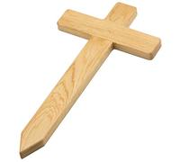 Petite croix en bois de chêne européen pour tombe, croix funéraire en bois, pour urne funéraire dans le cimetière ou comme décoration funéraire et décoration funéraire pour chien, chat