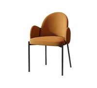 Petite cuisine et salle à manger Chaises de salle à manger modernes du milieu du siècle - Chaises de salle à manger rembourrées avec pieds en métal - Chaise d'appoint élégante for salon et salle à man