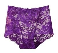Petite Culotte Dentelle Fleurie, Taille Haute, Transparente, couvrante, Respirante, Douce#Z
