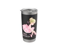 Petite danseuse ballerine fille ballet danse enfant Gobelet isotherme en acier inoxydable double paroi