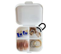 Petite dose de pilule - Organisateur de pilules en silicium PP | Solution d'accès à la réception du temps Small Box | Petite boîte à bijoux idéale pour les médicaments, les voyages et les petits bijou