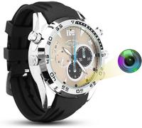 Petite DV Espion Caméra - Mini Cachée HD 1080P Montre Carte Mémoire 32G Intégrée Spy Cam(W5000)