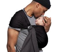 LOVE RADIUS - Petite écharpe portage sans nœud-Pad - Anthracite/Noir