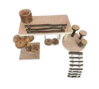 Petite échelle pour cage de hamster - Plateforme de saut - Jouet multiple pour petits animaux