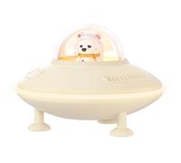 Petite enceinte Bluetooth sans fil Bluetooth 5.4 avec veilleuse, port USB, AUX, fente pour carte TF, beige