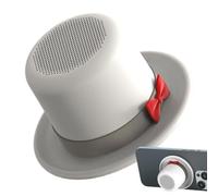 Petite Enceinte - Lecteur de Musique en Forme de Haut-de-forme - Enceinte Nomade Aimantée Sans Fil avec Support Téléphone Intégré - pour Voiture Pique-nique Fête Voyage Plage Fitness Entraînement Mais