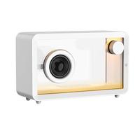 Petite Enceinte RGB De Bureau, Enceinte Bluetooth Transparente, avec 5 Modes, Entrée Audio AUX, Lumières 7 Couleurs, Prise D'entrée Audio 3,5 Mm, pour Home Cinéma, Bureaux, Cafés