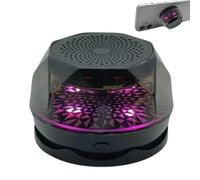 Petite enceinte sans fil, haut-parleur magnétique Bluet00th portable avec lumière RVB, haut-parleur sans fil étanche, support pour téléphone portable pour la plupart des téléphones portables