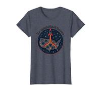 Petite Entreprise étoilée T-Shirt, Femme, Bleu Chiné, L