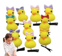 Petite épingle à cheveux de canard jaune - Pince à de canard dessin animé mignon pour les filles | Conception barrette en résine légère, accessoire de cheveux décoratif pour un usage quo