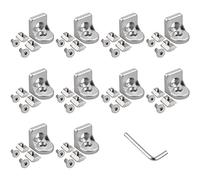 Petite Équerre Métal, Kamtop 10pcs Équerre de Coin 2020 avec Vis Équerre de Fixation en Aluminium Support d'angle Droit en Forme de L Équerre Angle 90 Degrés pour Porte Fenêtre Meuble