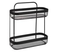 Petite étagère 2 niveaux métal ""Mayaj"" noir - 5 five simply smart