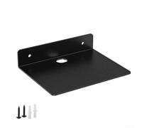 Petite étagère murale flottante en alliage d'aluminium - Support de haut-parleur compact - Plateforme de montage pour webcam - Antirouille - Jardin (1 pièce)