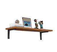 Petite étagère pour Les étagères flottantes murales pour Salle de Bain de la Salle de Bain décor de Chambre à Coucher Affichage de l'organisateur d'étagère en Bois Walnut 20 * 50cm