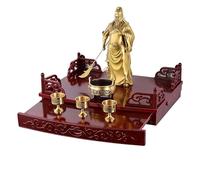 Petite Étagère pour Table D'autels de Méditation Table D'autels pour la Spiritualité Bouddha Murale pour Culte à Domicile, Prières, Méditation(50x36x13.8cm)