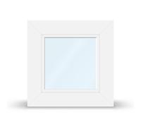 Petite fenêtre, PVC, aluplast IDEAL 4000, blanc, 400 x 400 mm ou sur mesure, double vitrage, configurer individuellement